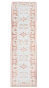 2x9 Vintage Pink Beige Runner, 2x9 Handmade Rug, Oushak Runner, Bohemian Runner, Turkish Runner, Kitchen Runner, Stair Runner,Corridor Rug