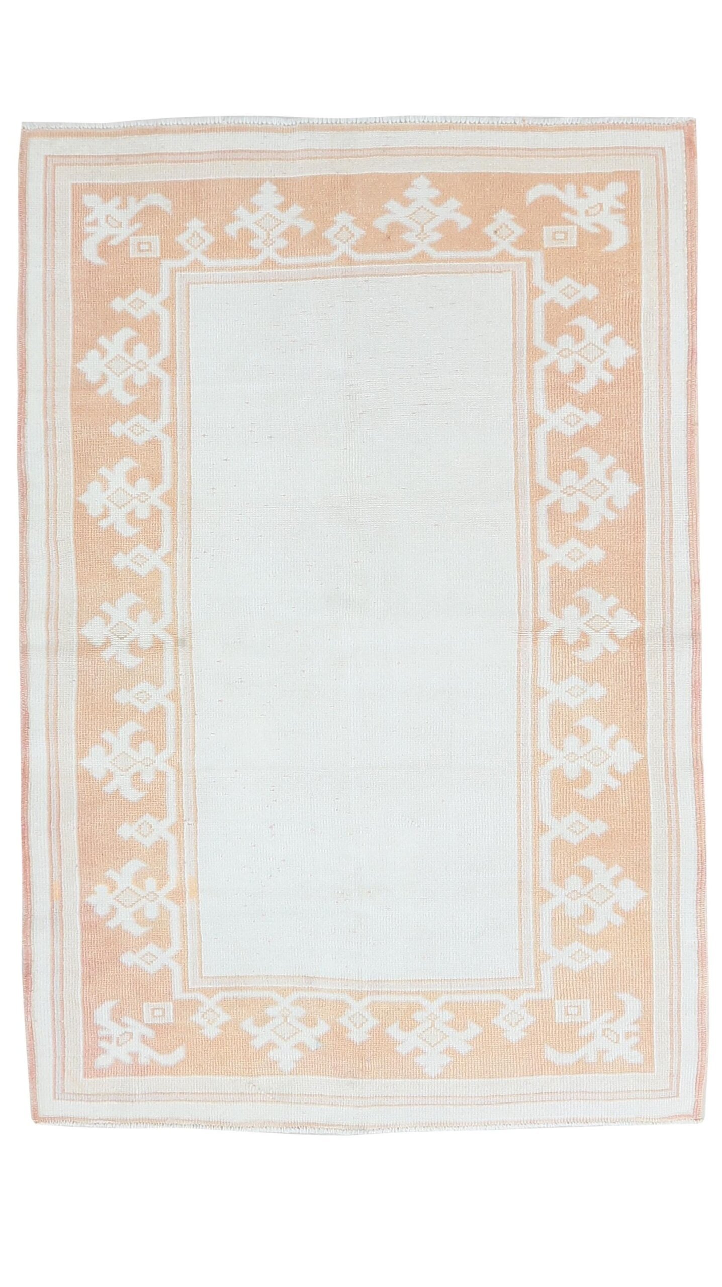 4x6 Orange Turkish Rug