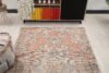 4x7 Orange Floral Oushak Rug, Bedroom Area Rug, 4x7 Handwoven Runner, Bohemian Rug, Vintage Wool Rug, Antique Rug, Floral Rug, Kitchen Rug - Görsel 7