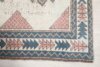 4x6 White Pink Blue Turkish Rug, 4x6 Handwoven Wool Rug, 4x6 Oushak Rug, Handmade Rug, Living Room Rug, Vintage Rug, Kitchen Rug, Dining Rug - Görsel 6
