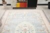 6x10 Floral Blue Turkish Rug, 6x10 Oushak Rug, Handmade Rug, Wool Rug, Floor Area Rug, Vintage Rug, Kitchen Rug, Living Room Rug,Bedroom Rug - Görsel 7