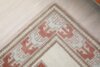 3x9 White Red Blue Vintage Rug, 3x9 Oushak Runner, Bohemian Runner, Handmade Rug, Antique Rug, Vintage Rug, Kitchen Runner, Hallway Runner - Görsel 7