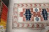 3x9 White Red Blue Vintage Rug, 3x9 Oushak Runner, Bohemian Runner, Handmade Rug, Antique Rug, Vintage Rug, Kitchen Runner, Hallway Runner - Görsel 8