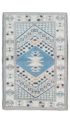 4x6 Beige Blue Turkish Rug