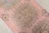 3x11 Pink Blue Turkish Runner Rug, 3x11 Oushak Runner, Hallway Bohemian Runner, Handmade Rug, Antique Rug, Vintage Area Rug, Kitchen Runner - Görsel 9