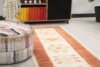 3x10 Beige Orange Turkish Runner, 3x10 Oushak Runner, Bohemian Runner, 3x10 Handmade Rug, Corridor Runner, Kitchen Runner, Hallway Runner - Görsel 5