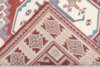 4x7 White Red Blue Vintage Rug, Antique Area Rug, 4x7 Oushak Runner, Bohemian Rug, Handmade Wool Rug, Turkish Wool Rug, Kitchen Cotton Rug - Görsel 10