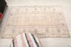 4x6 Beige Turkish Rug, 4x6 Pink Handwoven Rug, 4x6 Oushak Area Rug, Handmade Rug, Living Room Rug, Vintage Rug, Kitchen Wool Rug, Faded Rug - Görsel 9