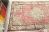 4x6 Pink Green Turkish Rug, 4x6 Handwoven Wool Rug, 4x6 Oushak Runner, Handmade Rug, Living Room Rug, Vintage Rug, Kitchen Rug, Neutral Rug - Görsel 8