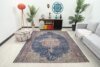 7x8 Purple Patterned Vintage Area Rug , 7x8 Oversize Oushak Runner, Bohemian Runner, Handmade Rug, Persian Area Rug, Living Room Rug,Outdoor - Görsel 2