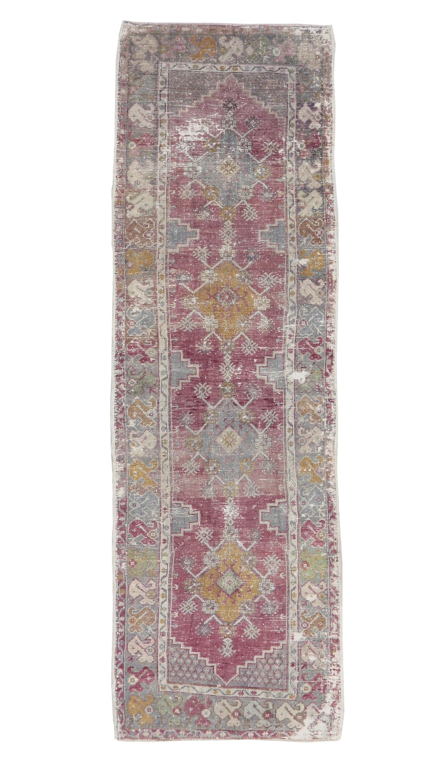 3x9 Turkish Vintage Runner Rug