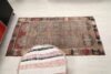 3x6 Brown Red Turkish Rug, 3x6 Oushak Rug, 3x6 Vintage Rug, Corridor Runner, Kitchen Rug, 3x6 Bedroom Rug, Home Decor, Geometric Wool Rug - Görsel 9