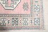6x8 Pink Blue Turkish Rug, 6x8 Oushak Area Rug, Handmade Wool Rug, 6x8 Oversized Rug, Patterned Vintage Rug, Kitchen Rug, Living Room Rug - Görsel 4