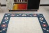 5x7 Beige Blue Red Turkish Rug, 5x7 Handmade Oushak Runner, Bohemian Rug, Handmade Wool Rug, Antique Wool Area Rug, Vintage Rug, Kitchen Rug - Görsel 7