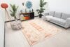 7x9 Beige Orange Turkish Rug, 7x9 Oushak Area Rug, Bedroom Handmade Rug, Bohemain Wool Rug, Vintage Rug, 7x9 Kitchen Rug, Living Room Rug - Görsel 3