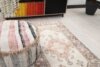 3x6 Beige Floral Turkish Rug, 3x6 Oushak Rug, 3x6 Vintage Small Rug, Corridor Runner, Kitchen Rug, 3x6 Bedroom Rug, Home Decor, Wool Rug - Görsel 4
