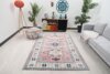 5x8 Turkish Pink Blue Rug, 5x8 Handmade Area Rug, Oushak Runner, Bohemian Rug, Antique Rug, Persian Rug, Vintage Rug, Kitchen Livingroom Rug - Görsel 10