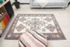 5x6 Blue Red Beige Vintage Rug, 5x6 Oushak Runner, Handwoven Rug, Handmade Rug, Living Room Rug, Turkish Wool Rug, Kitchen Rug, Neutral Rug - Görsel 9