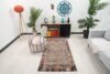 3x6 Brown Red Turkish Rug, 3x6 Oushak Rug, 3x6 Vintage Rug, Corridor Runner, Kitchen Rug, 3x6 Bedroom Rug, Home Decor, Geometric Wool Rug - Görsel 2