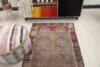 3x6 Brown Red Turkish Rug, 3x6 Oushak Rug, 3x6 Vintage Rug, Corridor Runner, Kitchen Rug, 3x6 Bedroom Rug, Home Decor, Geometric Wool Rug - Görsel 7