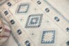 4x7 Beige Brown Blue Vintage Rug, Antique Area Rug, 4x7 Oushak Runner, Bohemian Rug, Handmade Wool Rug, Turkish Wool Rug, Kitchen Cotton Rug - Görsel 4