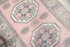 6x8 Pink Blue Turkish Rug, 6x8 Oushak Area Rug, Handmade Wool Rug, 6x8 Oversized Rug, Patterned Vintage Rug, Kitchen Rug, Living Room Rug - Görsel 6