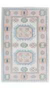 4x7 Pink Blue Handwoven Rug