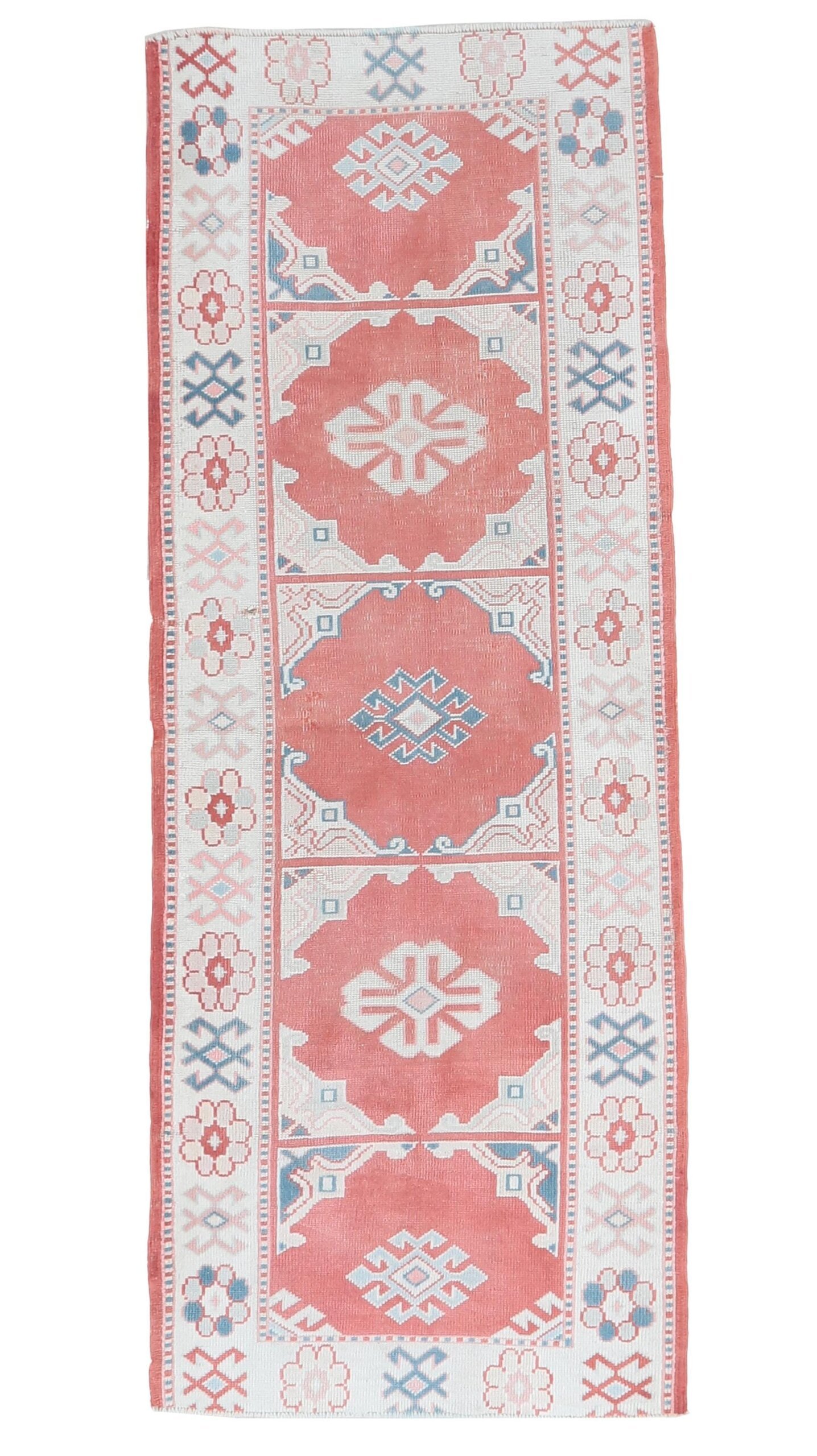 3x7 Red Handmade Turkish Rug