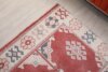 3x7 Red Handmade Turkish Rug, 3x7 Corridor Runner, 3x7 Home Decor, 3x7 Wool Area Carpet, 3x7 Bedroom Rugs, Antique Area Runner, Vintage Rug - Görsel 8