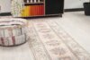 3x9 Pink Blue Vintage Rug, 3x9 Oushak Runner, Bohemian Wool Runner, Handmade Rug, Antique Rug, Vintage Rug, Kitchen Runner, Hallway Runner - Görsel 5