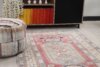4x6 Pink Blue Turkish Rug, 4x6 Handwoven Wool Rug, 4x6 Oushak Rug, Handmade Rug, Living Room Rug, Vintage Rug, Kitchen Area Rug, Dining Rug - Görsel 4
