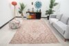 7x9 Brown Red Turkish Rug, 7x9 Oushak Rug, Faded Bedroom Handmade Rug, Boho Rug, Patterned Vintage Rug, 7x9 Kitchen Wool Rug,Living Room Rug - Görsel 2