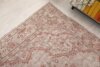 7x9 Brown Red Turkish Rug, 7x9 Oushak Rug, Faded Bedroom Handmade Rug, Boho Rug, Patterned Vintage Rug, 7x9 Kitchen Wool Rug,Living Room Rug - Görsel 8