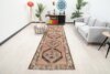 4x13 Red Gray Wool Turkish Runner, 4x13 Muted Oushak Runner, 4x13 Bohemian Runner, Handmade Rug, Vintage Runner, Patterned Runner, Faded Rug - Görsel 2