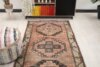 4x13 Red Gray Wool Turkish Runner, 4x13 Muted Oushak Runner, 4x13 Bohemian Runner, Handmade Rug, Vintage Runner, Patterned Runner, Faded Rug - Görsel 7