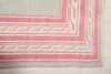 6x7 Blue Pink Turkish Rug, 6x7 Handmade Oushak Runner, Bohemian Rug, Handmade Wool Rug, Antique Wool Area Rug, Vintage Old Rug, Kitchen Rug - Görsel 6