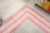 6x7 Blue Pink Turkish Rug, 6x7 Handmade Oushak Runner, Bohemian Rug, Handmade Wool Rug, Antique Wool Area Rug, Vintage Old Rug, Kitchen Rug - Görsel 8