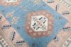 6x9 Blue Pink Turkish Rug, 6x9 Oushak Area Rug, Vintage Handmade Rug, Boho Rug, Vintage Wool Rug, Kitchen Rug, Living Room Rug, Antique Rug - Görsel 5