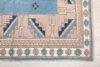 6x9 Blue Pink Turkish Rug, 6x9 Oushak Area Rug, Vintage Handmade Rug, Boho Rug, Vintage Wool Rug, Kitchen Rug, Living Room Rug, Antique Rug - Görsel 6