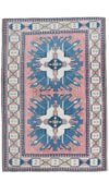 7x10 Pink Blue Turkish Rug