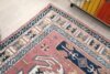 6x9 Pink Blue Turkish Rug, 6x9 Oushak Area Rug, Vintage Handmade Rug, Boho Wool Rug, Vintage Rug, Kitchen Rug, Living Room Rug, Antique Rug - Görsel 8