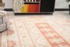 7x9 Beige Orange Turkish Rug, 7x9 Oushak Area Rug, Bedroom Handmade Rug, Bohemain Wool Rug, Vintage Rug, 7x9 Kitchen Rug, Living Room Rug - Görsel 4