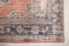 5x8 Turkish Red Blue Rug, 5x8 Handmade Area Rug, Oushak Runner, Bohemian Rug, Antique Rug, Bedroom Rug, Vintage Rug, Kitchen Livingroom Rug - Görsel 6