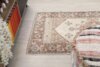 3x6 Beige Floral Turkish Rug, 3x6 Oushak Rug, 3x6 Vintage Small Rug, Corridor Runner, Kitchen Rug, 3x6 Bedroom Rug, Home Decor, Wool Rug - Görsel 9