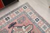 5x8 Turkish Pink Blue Rug, 5x8 Handmade Area Rug, Oushak Runner, Bohemian Rug, Antique Rug, Persian Rug, Vintage Rug, Kitchen Livingroom Rug - Görsel 7