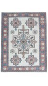 5x6 Blue Red Beige Vintage Rug