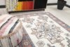 5x6 Blue Red Beige Vintage Rug, 5x6 Oushak Runner, Handwoven Rug, Handmade Rug, Living Room Rug, Turkish Wool Rug, Kitchen Rug, Neutral Rug - Görsel 4