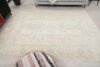 7x9 Beige Blue Orange Turkish Rug, 7x9 Oushak Area Rug, Bedroom Handmade Rug, Bohemain Wool Rug, Vintage Rug,7x9 Kitchen Rug,Living Room Rug - Görsel 9