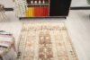 4x7 Beige Orange Brown Vintage Rug, Floral Handwoven Rug, 4x7 Oushak Runner, Bohemian Rug, Handmade Rug, Livingroom Rug, Kitchen Bedroom Rug - Görsel 7