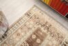4x7 Beige Orange Brown Vintage Rug, Floral Handwoven Rug, 4x7 Oushak Runner, Bohemian Rug, Handmade Rug, Livingroom Rug, Kitchen Bedroom Rug - Görsel 8